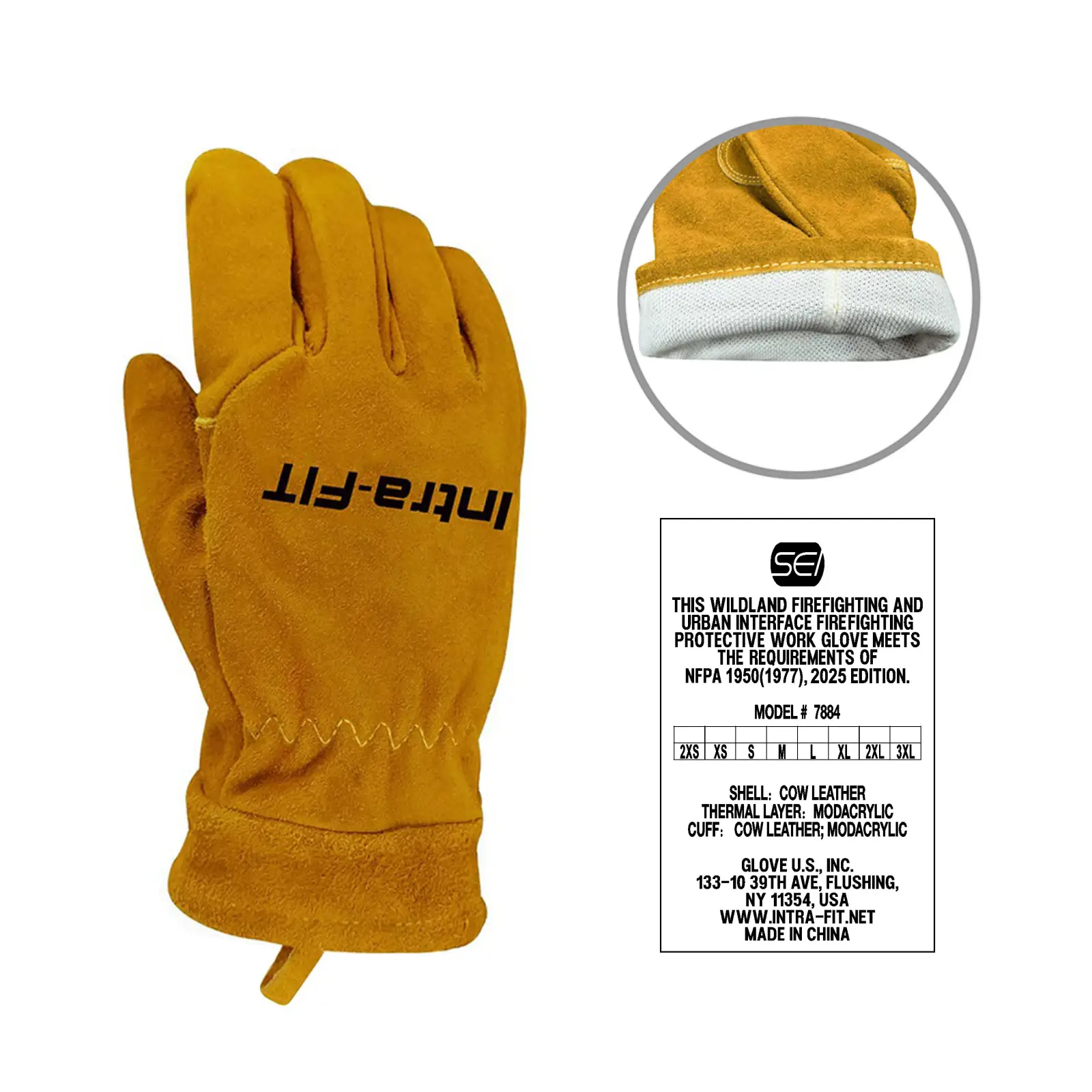 IF-7884-NFPA 1950:2025 Certified Wildland Firefighting Gloves view 5