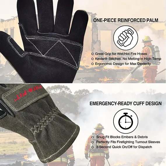 IF-7851-NFPA 1970:2025 Certified Structural Firefighting Gloves view 6